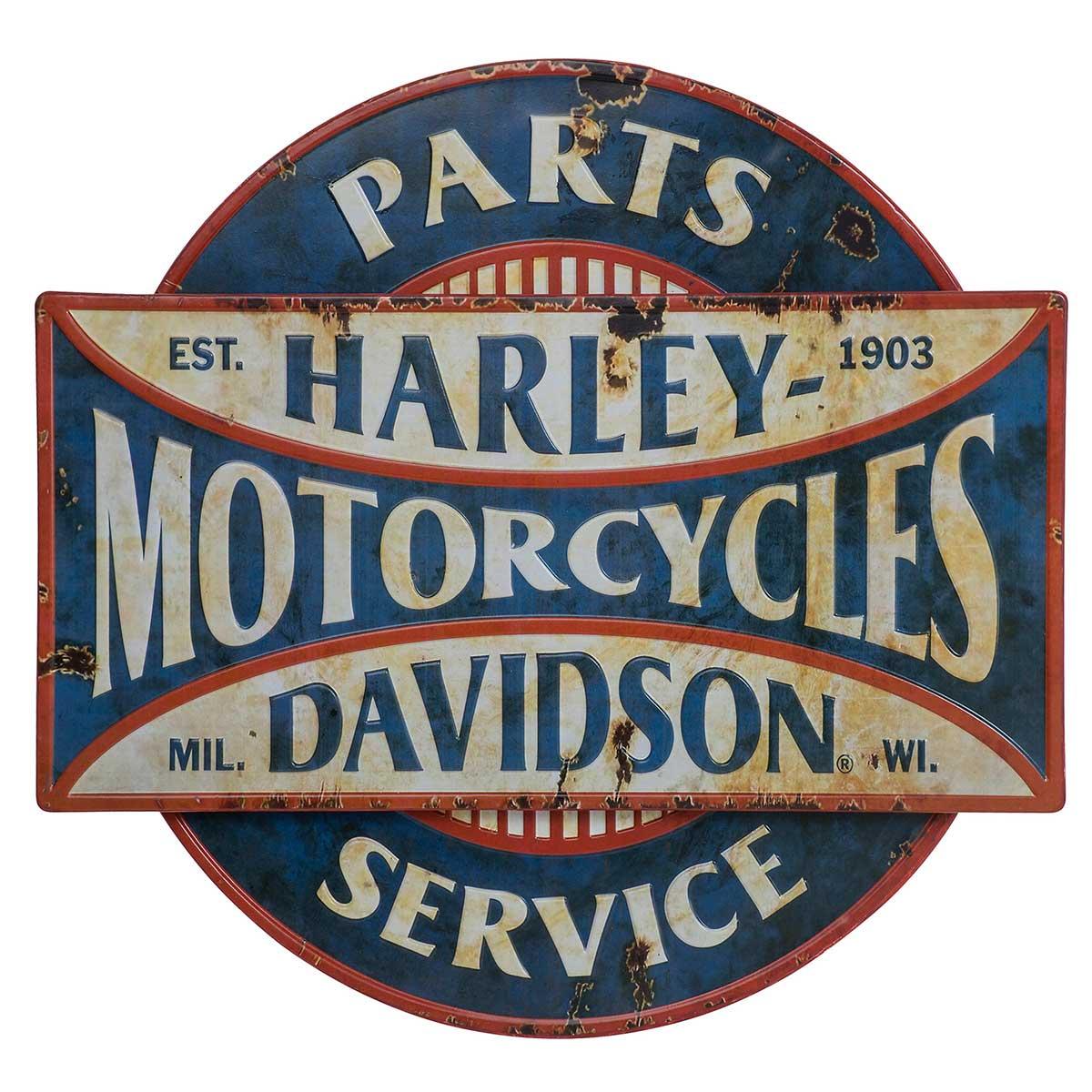 H-D Parts \u0026 Service Metal Sign | Ace Branded Products, image size:1200x1200