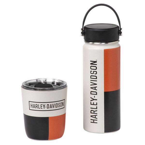 HD Retro Block Travel Mug & Water Bottle Set Ace Branded Products