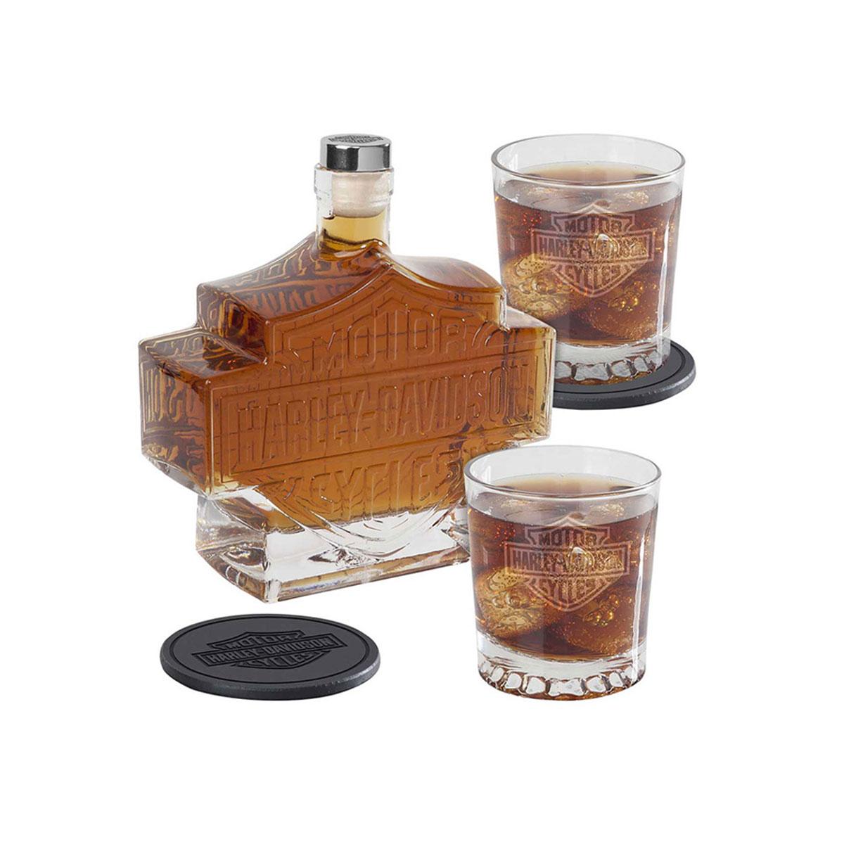 H-D Bar & Shield Wine Glass Set | Ace Branded Products