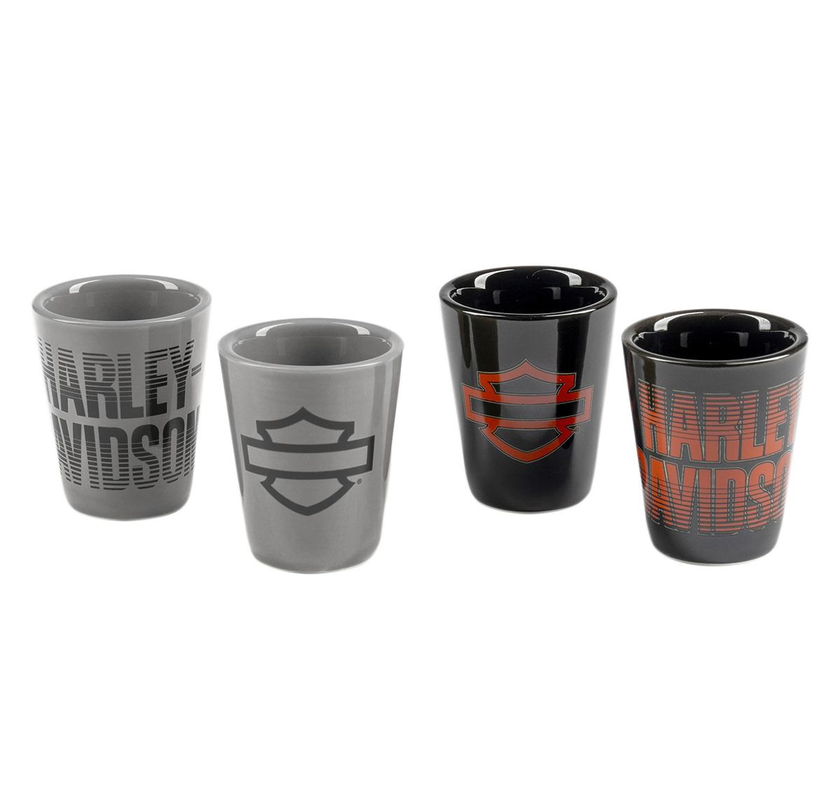 H-D Open B&S Fade Shot Glass Set | Ace Branded Products