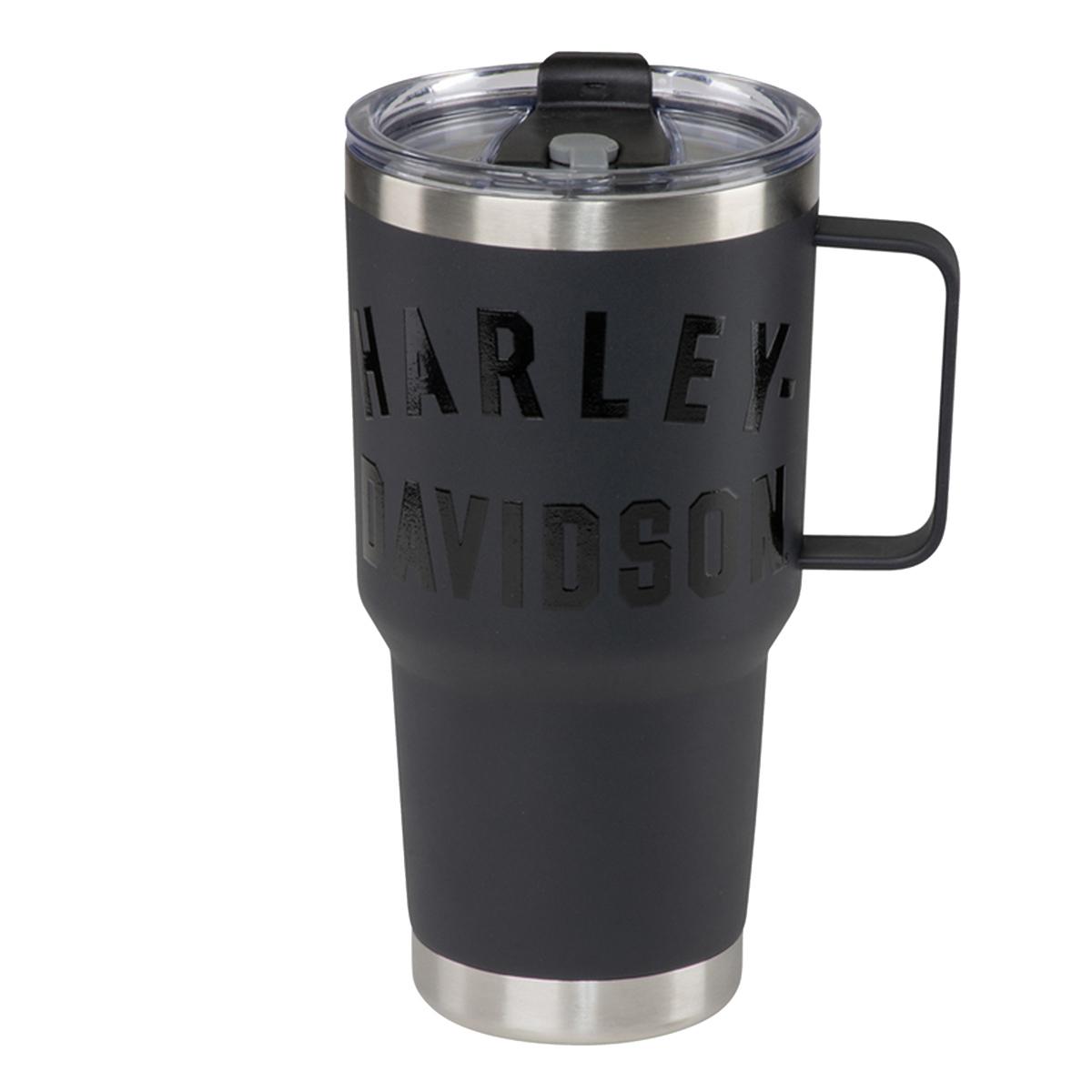 H-D Matte Black Travel Mug | Ace Branded Products
