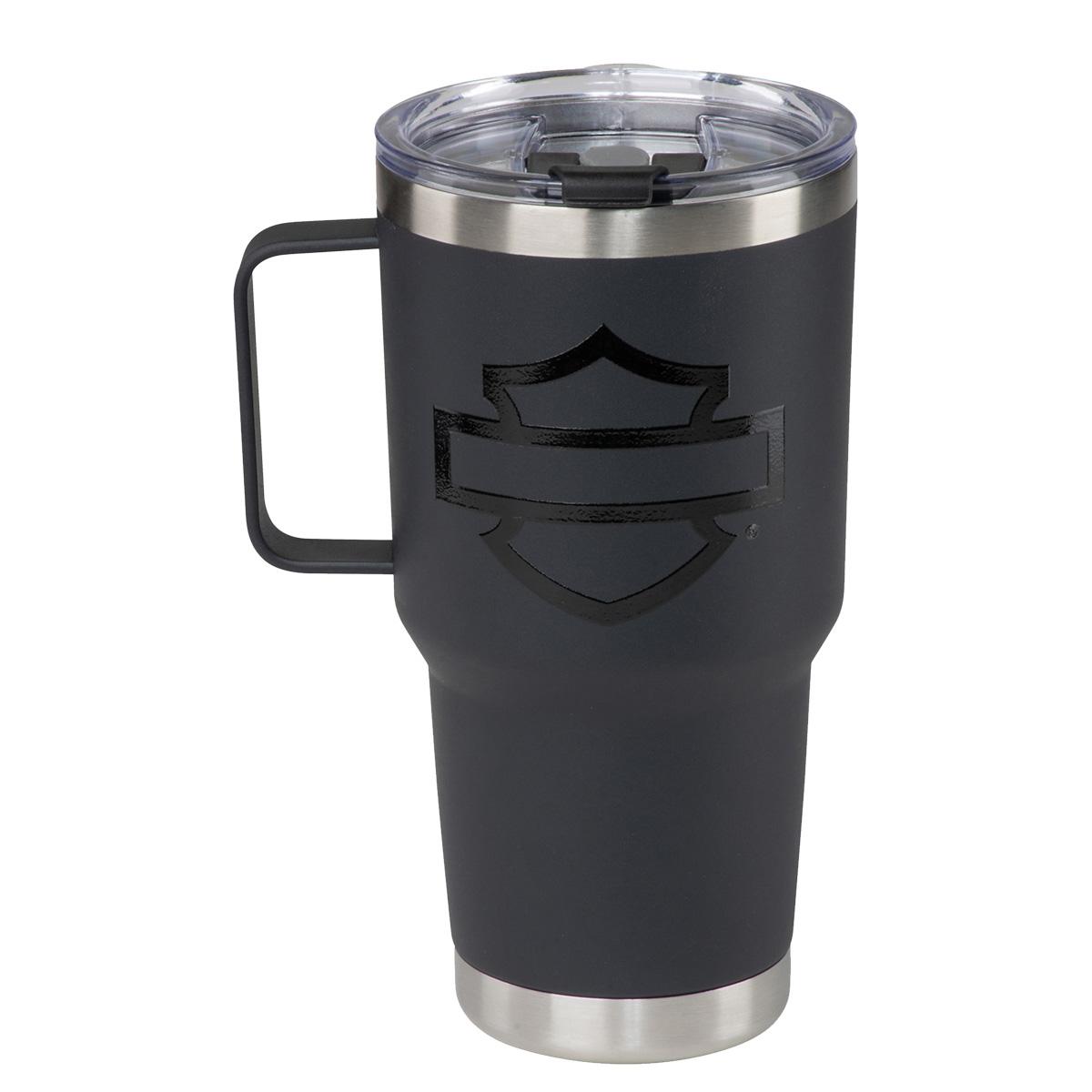 H-D Matte Black Travel Mug | Ace Branded Products