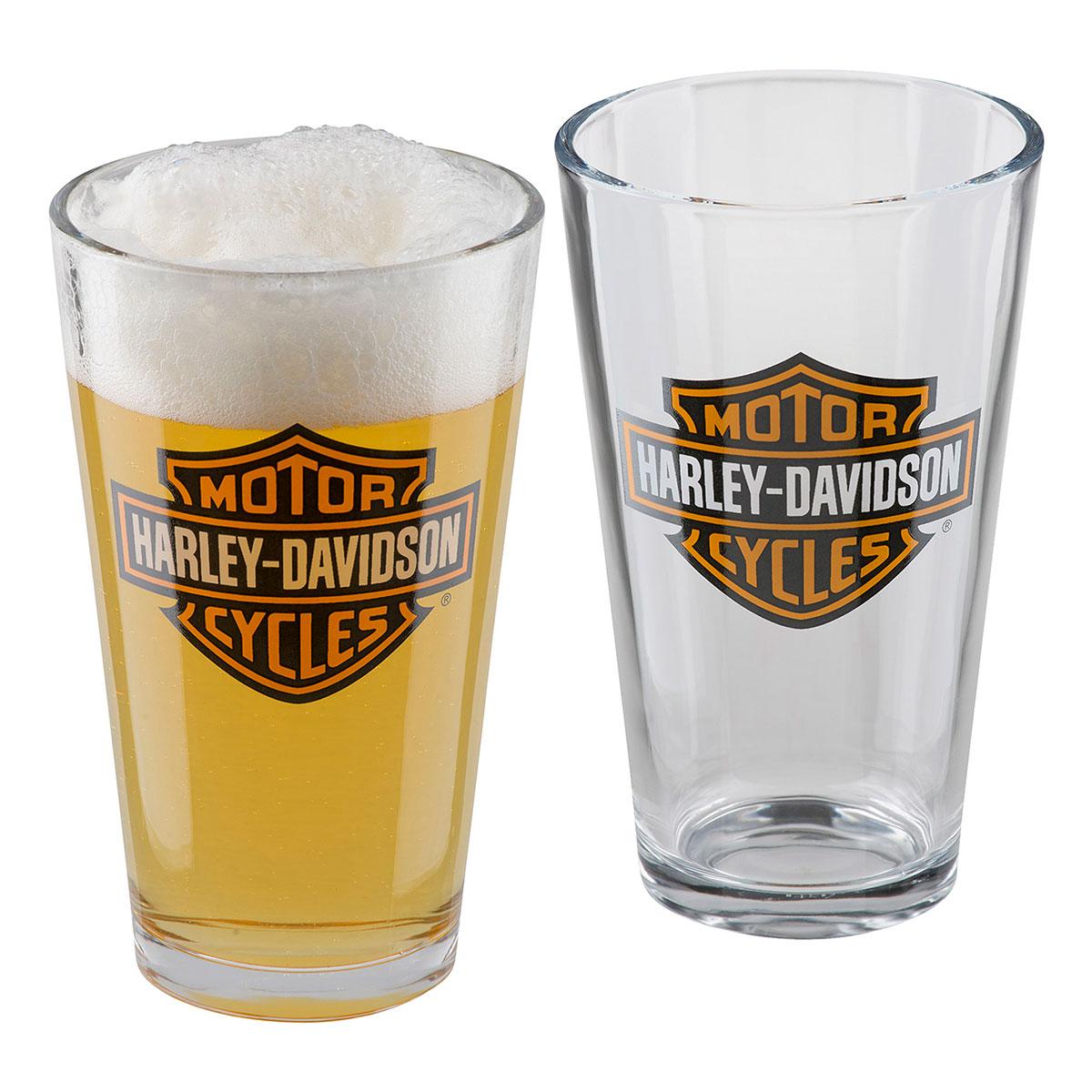H-D Bar & Shield Wine Glass Set | Ace Branded Products