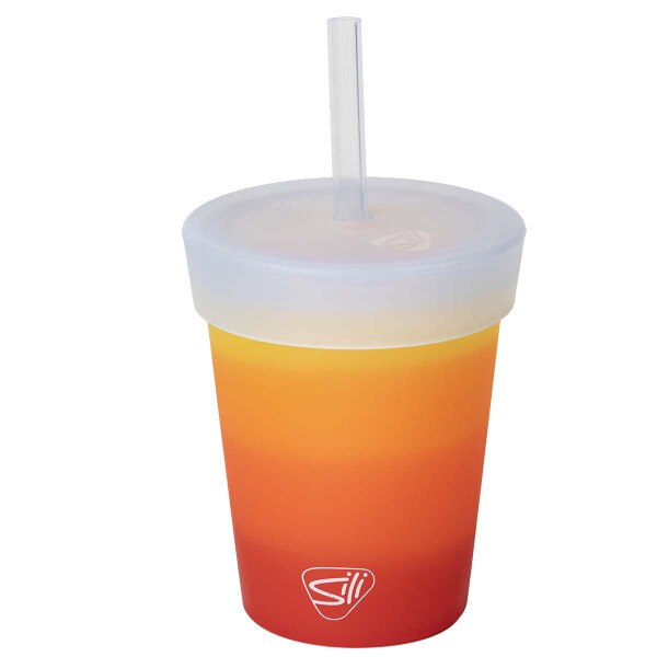 Kid's Bar & Shield Silipint Straw Cup - HDX-98765