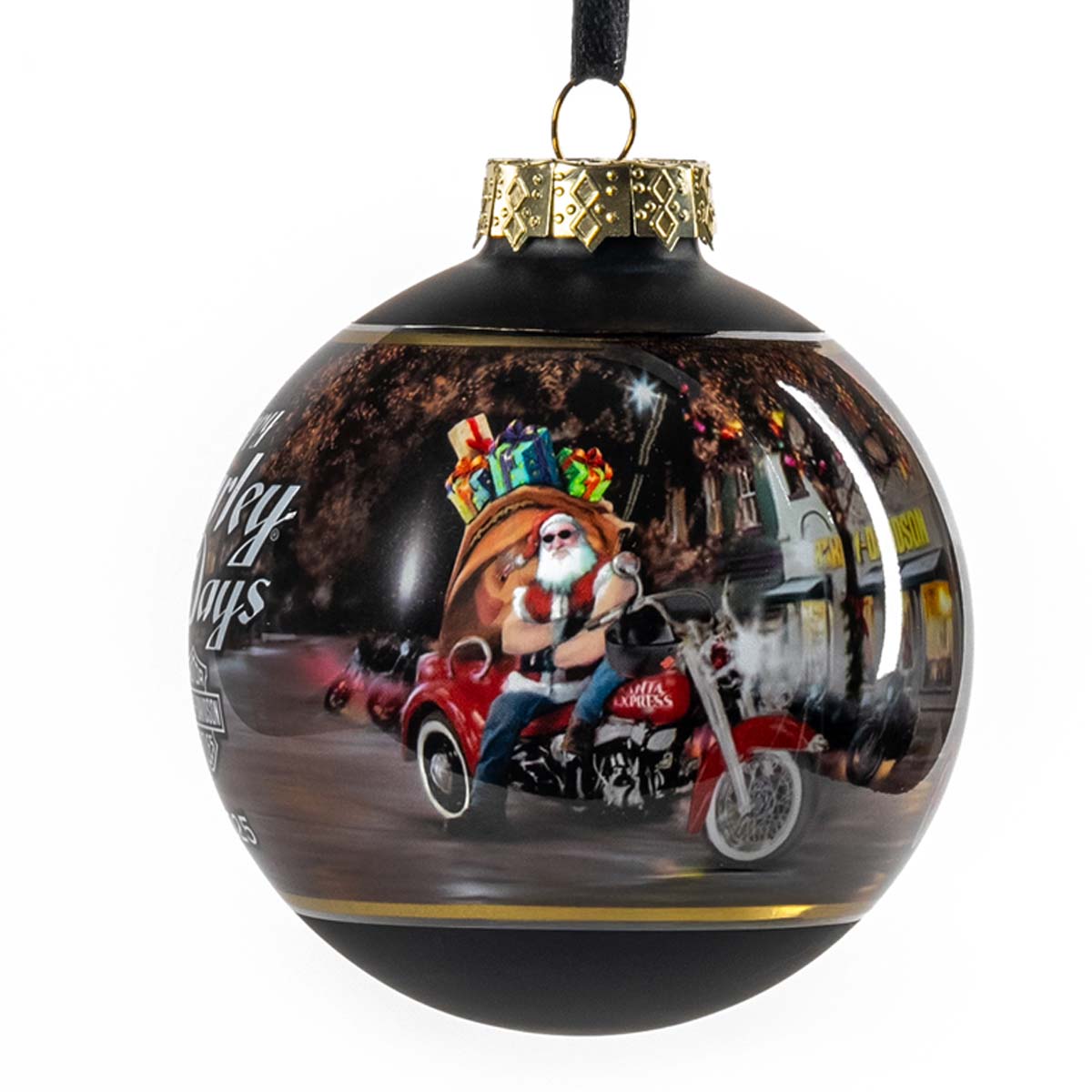 Mrn♡ 2025 Biker Santa Ball Ornament | Ace Branded Products