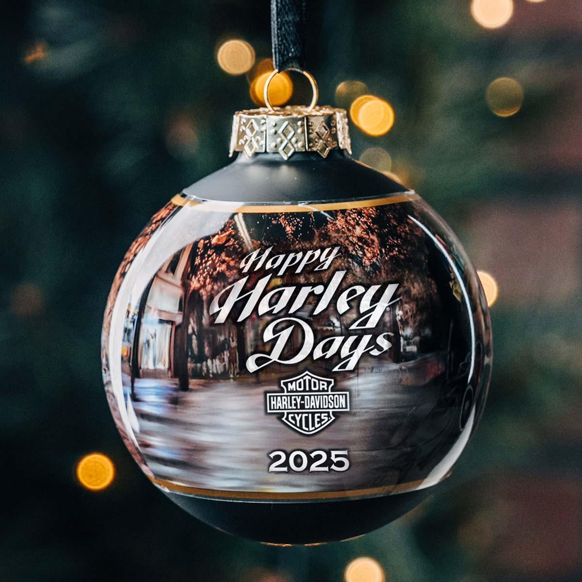 2025 Biker Santa Ball Ornament | Ace Branded Products